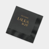 Anniversaire Personnalisé Foil moderne serviettes  (Gauche)