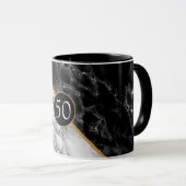 : Anniversaire Personnalisé Marbre de Mug (Devant droit)