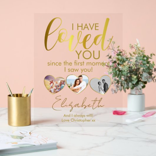 Anniversaire Photo Collage Coeur (Mariage)