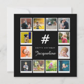 Anniversaire Photo Collage Modèle N'importe quel n (Devant)