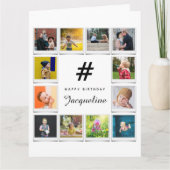 Anniversaire Photo Collage Modèle N'Importe Quel N (Devant)