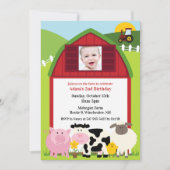 Anniversaire Photo Farm Appartement Invitation (Devant)