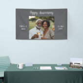 Anniversaire Photo moderne bannière Gris (Salon professionnel)