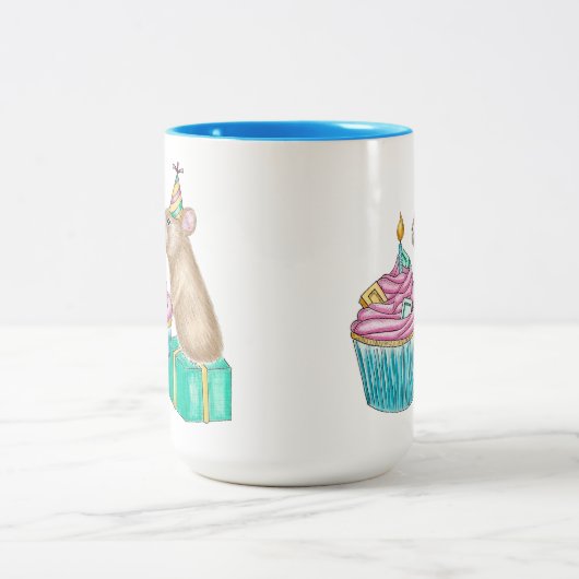 Anniversaire Pika Cupcake Mug (Centre)