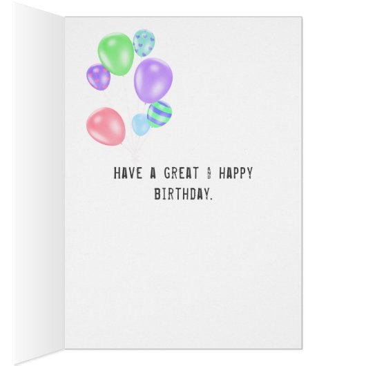 Anniversaire Pink Denim Heart (Intérieur (Droit))