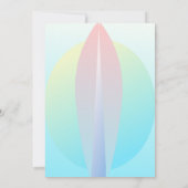 Anniversaire Plage Surf Sun Pink Ombre Invitation (Dos)