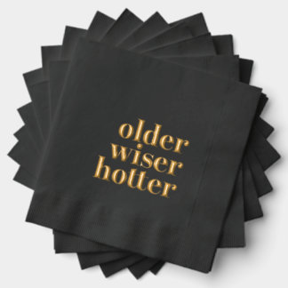 Anniversaire plus sage Hotday Napkins
