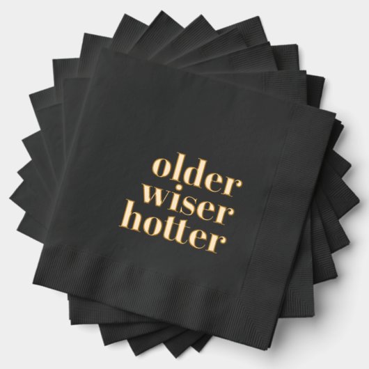 Anniversaire plus sage Hotday Napkins (Insitu (empilé))