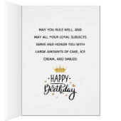 Anniversaire pour papa, C'est Ton jour pour être r (Intérieur (Droit))