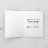 Anniversaire présente une carte de voeux (Intérieur)
