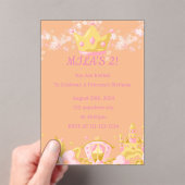 ANNIVERSAIRE PRINCESS INVITATION PEACH COULEUR (In situ (ordinateur de poche))