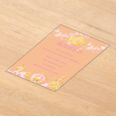 ANNIVERSAIRE PRINCESS INVITATION PEACH COULEUR (Poser)