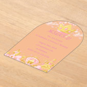 ANNIVERSAIRE PRINCESS INVITATION PEACH COULEUR (Poser)
