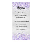 Anniversaire Quiz du Programme argent violet photo (Devant)