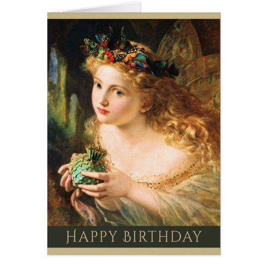 Anniversaire Reine des fées Sophie Anderson Carte (Devant)