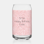 Anniversaire Rose & Noir || Rétro, Nom et Initiale (Verso)