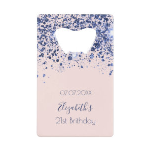 Anniversaire rose or bleu marine bleu parties scin