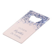 Anniversaire rose or bleu marine bleu parties scin (Devant Angle)