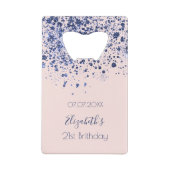 Anniversaire rose or bleu marine bleu parties scin (Dos)