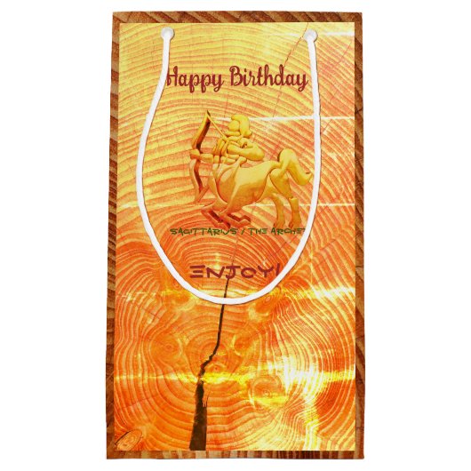 Anniversaire Sagittarius Petit Sac Cadeau (Devant)