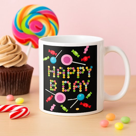 Anniversaire Salutation bougies Café Mug
