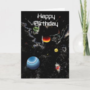 anniversaire sautant de carte de dimension de SI