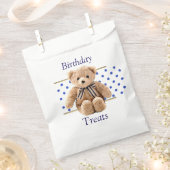 Anniversaire Soins Teddy Bear Candy Favor Sacs (Coupé)