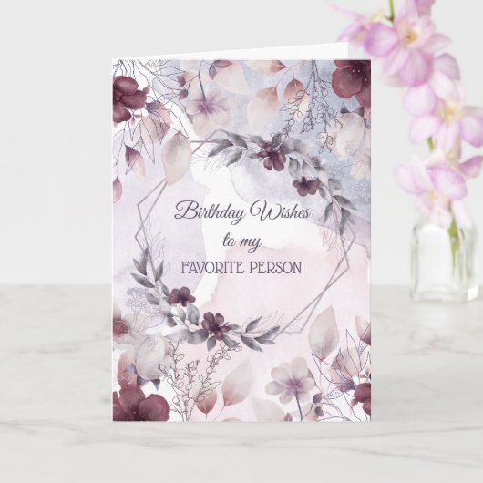 Anniversaire Souhaite À Ma Carte De Personne Préfé (Orchidée)