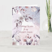 Anniversaire Souhaite À Ma Carte De Personne Préfé (Devant)