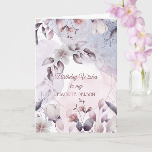 Anniversaire Souhaite À Ma Carte De Personne Préfé (Orchidée)