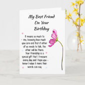 ANNIVERSAIRE SPÉCIAL POUR MA CARTE "MEILLEUR AMI*" (Fleur jaune)