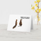 Anniversaire surprise des Meerkats, carte (Fleur jaune)