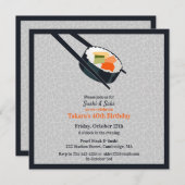 Anniversaire Sushi Party Appartement Invitation (Devant / Derrière)