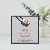 Anniversaire Sushi Party Appartement Invitation (Debout devant)
