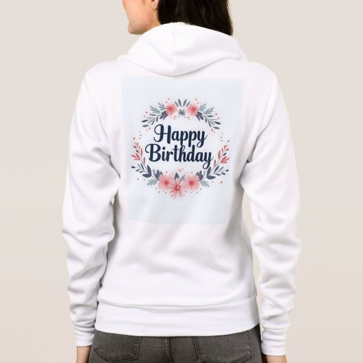 Anniversaire Sweat - shirt à capuche Bliss (Dos)