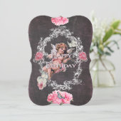 Anniversaire - Tableau noir - Carte d'invitation (Debout devant)