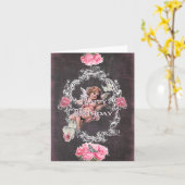 Anniversaire - Tableau noir - Carte pour notes (Fleur jaune)