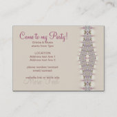 Anniversaire + Toutes les occasions Fête Carte d'i (Dos)