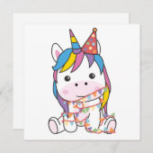 Anniversaire Unicorne Pour Enfants Une Carte De Va (Devant / Derrière)
