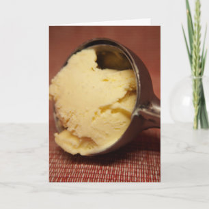 ANNIVERSAIRE VANILLA GLACE CRÈME CARTE DE RÉJOUISS