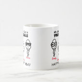 Anniversaire vivait dans vos boules Café Mug (Centre)