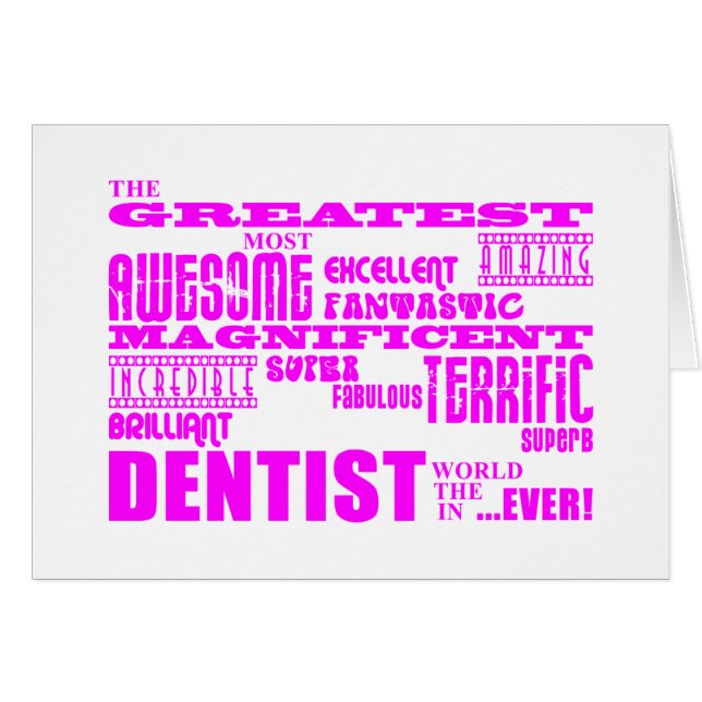 Anniversaires de dentistes de fille : Plus grand (Devant Horizontal)
