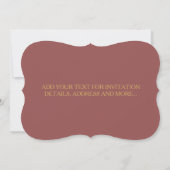 AnniversaireVintageTypographie - Carte d'invitatio (Dos)