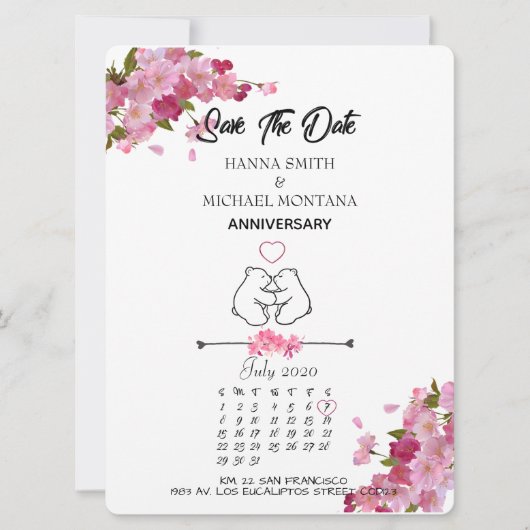 ANNIVERSARY / ANIVERSARIO KAART (Voorkant)