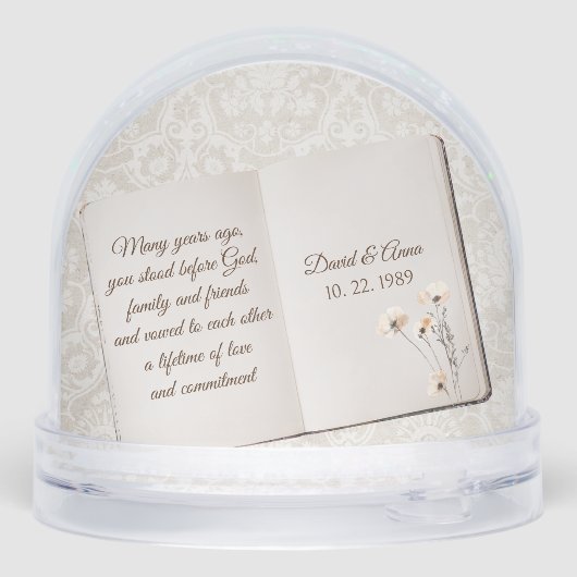 Anniversary Scrapbook On Damask  (Arrière)