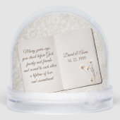 Anniversary Scrapbook On Damask  Sneeuwbol (Achterkant)