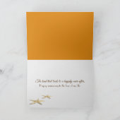 Anniversary Starfish on Sunset Beach Kaart (Binnen)