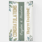 Annonce! Bannière de fiançailles personnalisée (Vertical)