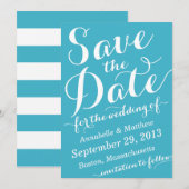 Annonce Calligraphiée Save the Date (Devant / Derrière)