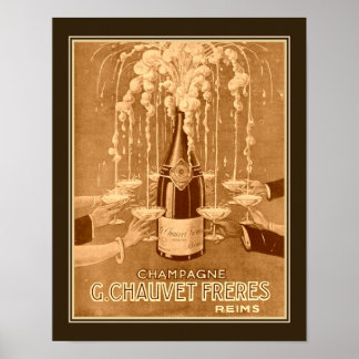 Annonce champagne Art Déco 1923